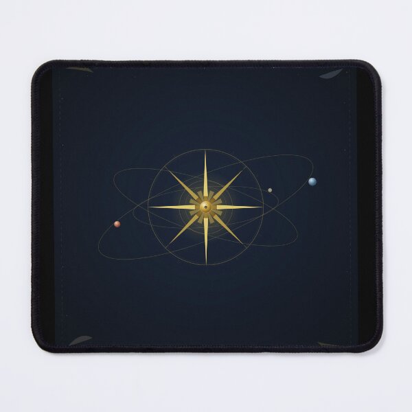 Item preview, Atomic Compass Rose Poster — Mid Century Modern Navigation Art Print designed and sold by IronTideDesigns.