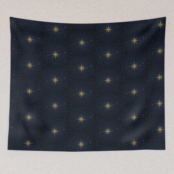 Item preview, Atomic Compass Rose Poster — Mid Century Modern Navigation Art Print designed and sold by IronTideDesigns.