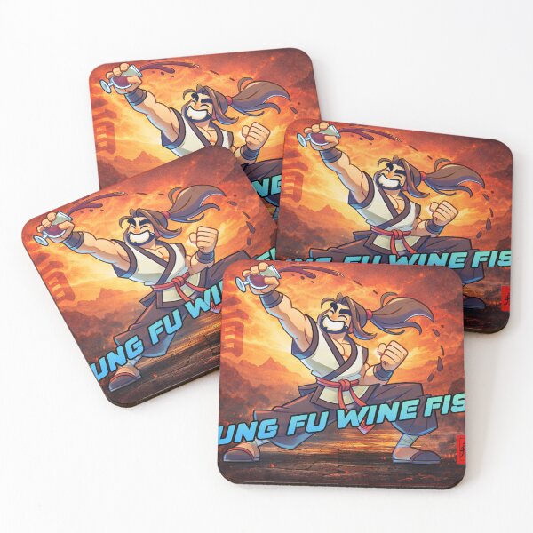 Item preview, Funny Kung Fu Wine Fist designed and sold by Fei Long Design Hub.