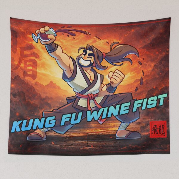 Item preview, Funny Kung Fu Wine Fist designed and sold by Fei Long Design Hub.