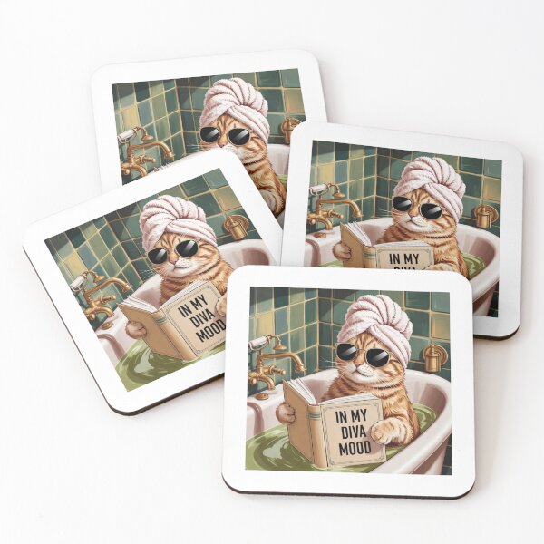 Item preview, In My Diva Mood – Funny Cat Self Care Aesthetic Design designed and sold by Aura.Creative.