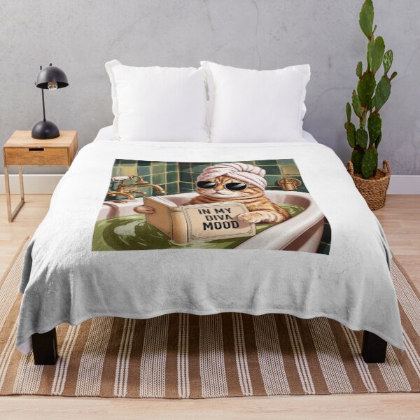 Item preview, In My Diva Mood – Funny Cat Self Care Aesthetic Design designed and sold by Aura.Creative.