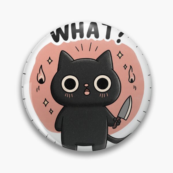 Item preview, Funny Black Cat With Knife – Cat What designed and sold by Region.