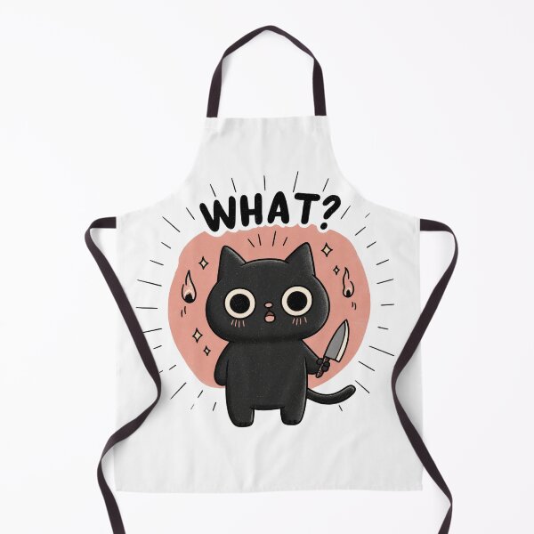 Item preview, Funny Black Cat With Knife – Cat What designed and sold by Region.