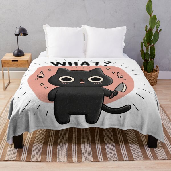 Item preview, Funny Black Cat With Knife – Cat What designed and sold by Region.