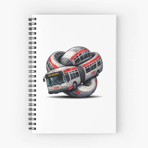 Item preview, Muni Bus Knot – Surreal San Francisco Transit Art designed and sold by PIXEL POP DESIGNS - Beyond the Norm!.