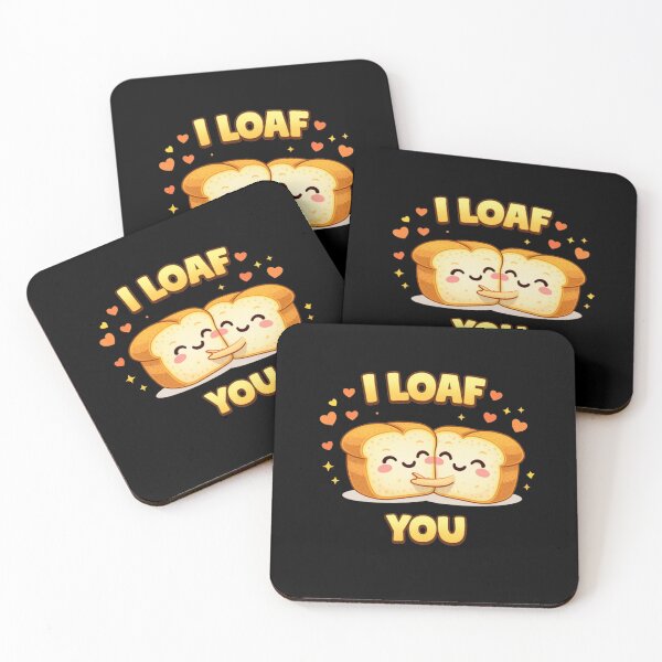 Item preview, I Loaf You Cute Bread Pun designed and sold by Papier Atelier Art.
