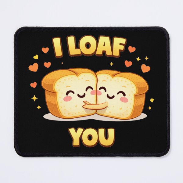 Item preview, I Loaf You Cute Bread Pun designed and sold by Papier Atelier Art.