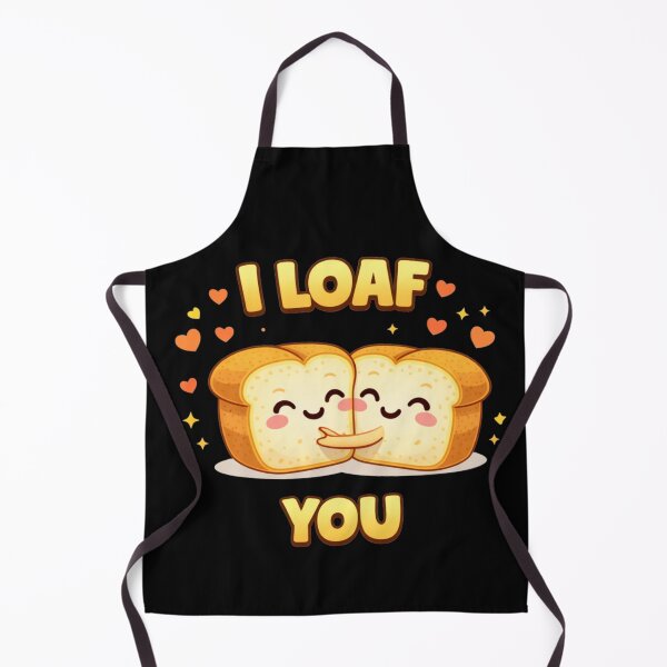 Item preview, I Loaf You Cute Bread Pun designed and sold by Papier Atelier Art.