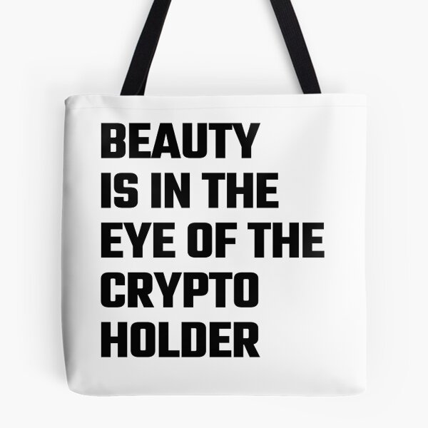 Item preview, Crypto Holder Beauty  - Black Text designed and sold by Fight The Shirts.