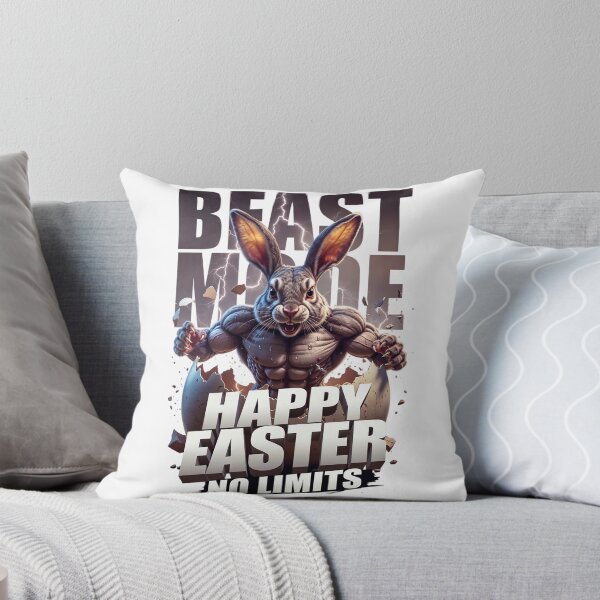 Item preview, Muscular Beast Mode Easter Bunny Breaking Out designed and sold by newvisionart191.