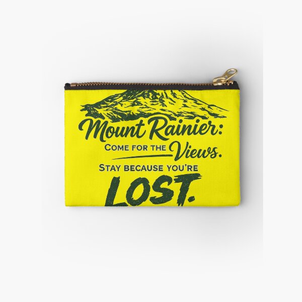 Item preview, Mount Rainier: Come for the Views, Stay Because You’re Lost – Funny Hiking Design designed and sold by The Bearded Embroiderer.
