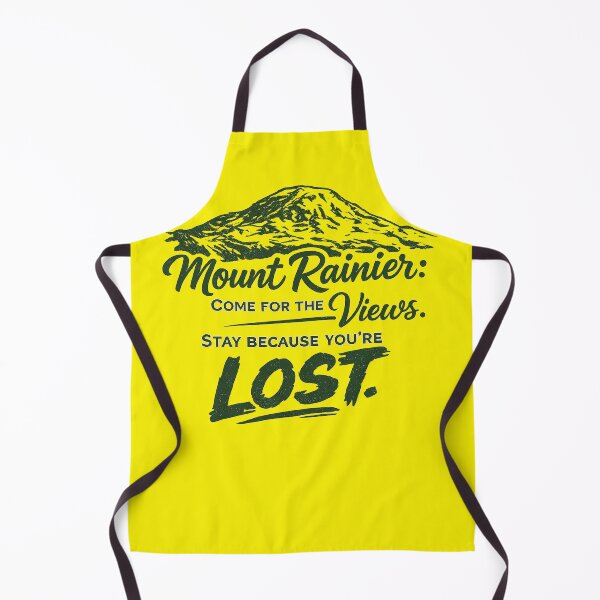 Item preview, Mount Rainier: Come for the Views, Stay Because You’re Lost – Funny Hiking Design designed and sold by The Bearded Embroiderer.