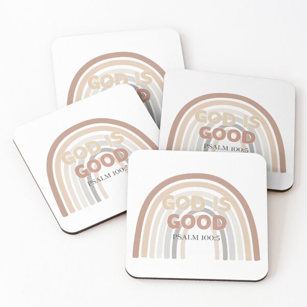 Item preview, God Is Good Sticker – Psalm 100:5 – Retro Christian Neutral Aesthetic Decal designed and sold by Illustrated Faith.