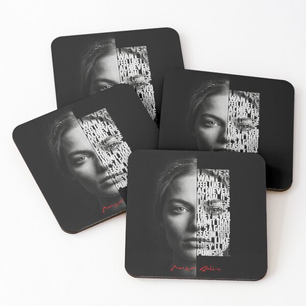 Item preview, Margot Robbie Split Face Quote Poster designed and sold by Enea Kelo.