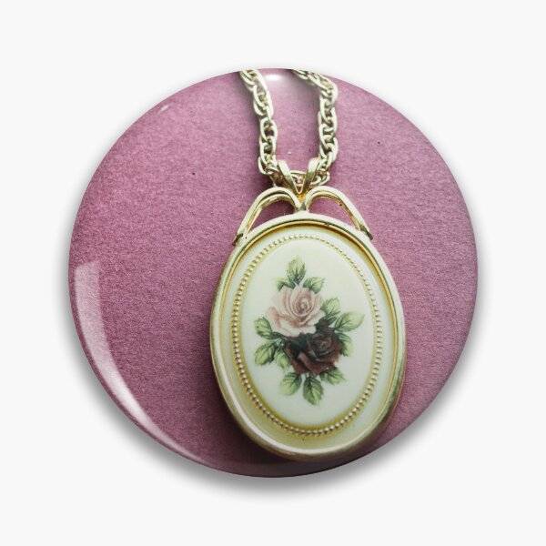 Item preview, Victorian Revival Floral Cameo Necklace designed and sold by RubyDelAngel.