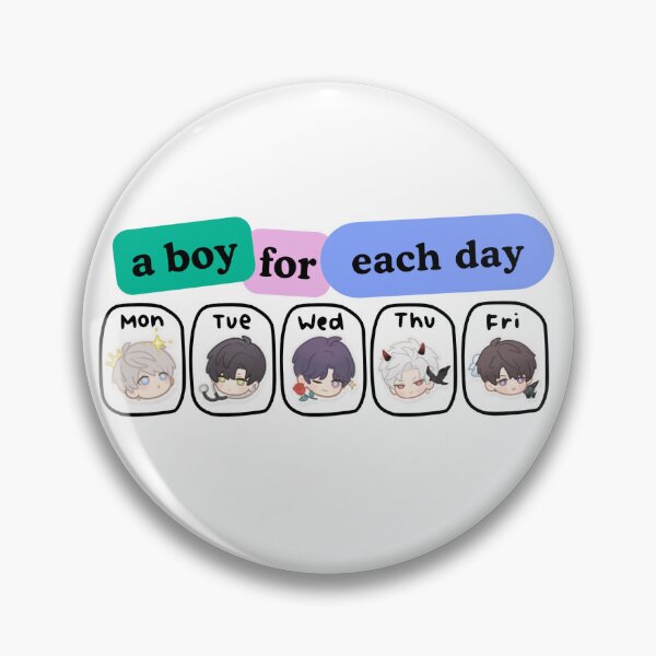 Item preview, A Boy For Each Day of the Week designed and sold by Love and Chickspace.
