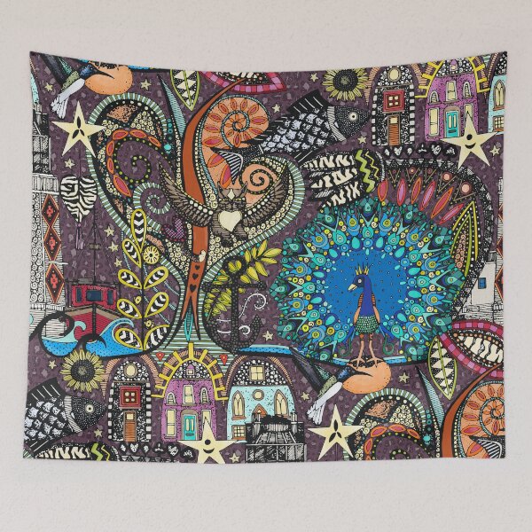 Item preview, fantastical dreams aubergine designed and sold by scrummy.