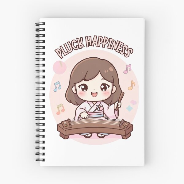 Item preview, Pluck Happiness - Kawaii Guzheng Girl Chibi Music designed and sold by GoaTeeGram.