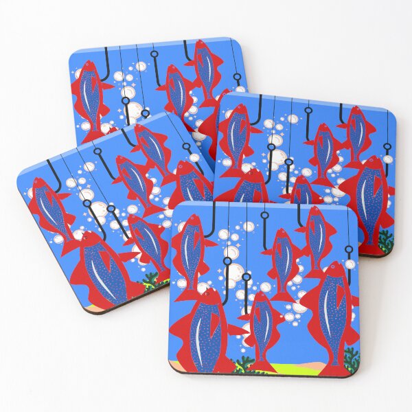 Item preview, Fish on hooks in sea waters designed and sold by bonnashejve.