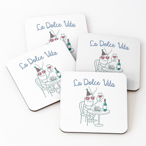 Item preview, La Dolce Vita Lobster — Funny Kawaii Lobster Eating Pizza Cartoon Illustration designed and sold by Colorful-Garden.