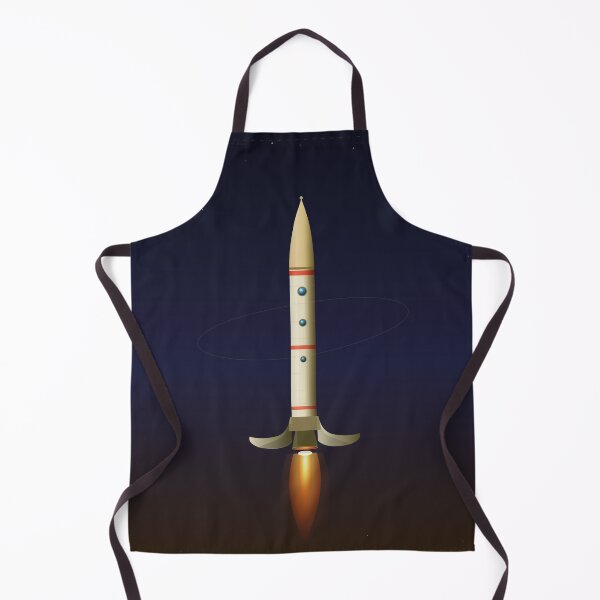 Item preview, Retro Rocket Ship Poster — Mid Century Modern Space Art Minimalist Print designed and sold by IronTideDesigns.