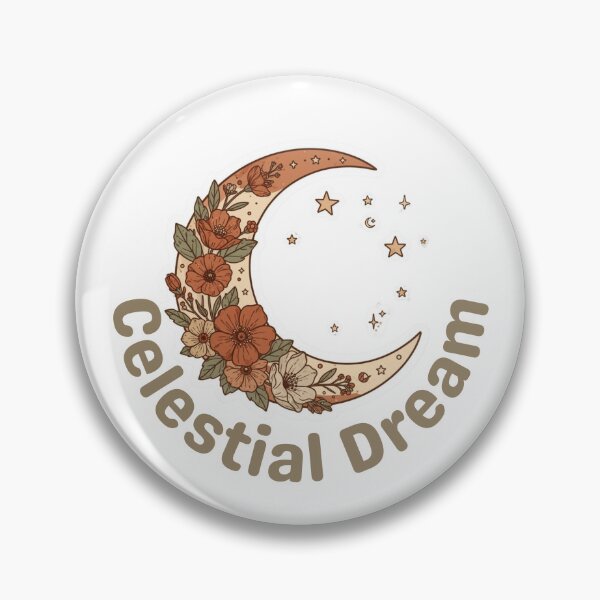 Item preview, Boho Crescent Moon Floral Celestial Dream designed and sold by Pamthedesigner.