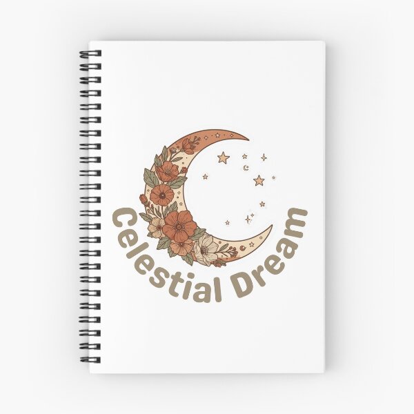 Item preview, Boho Crescent Moon Floral Celestial Dream designed and sold by Pamthedesigner.