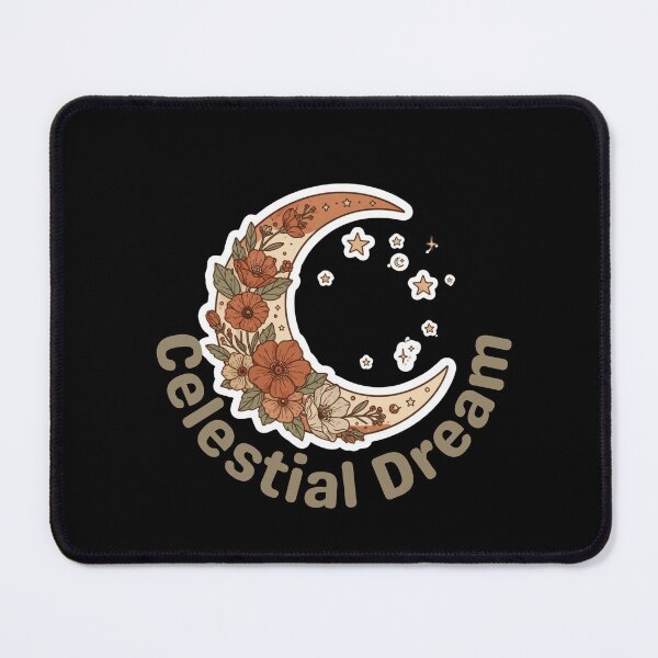 Item preview, Boho Crescent Moon Floral Celestial Dream designed and sold by Pamthedesigner.