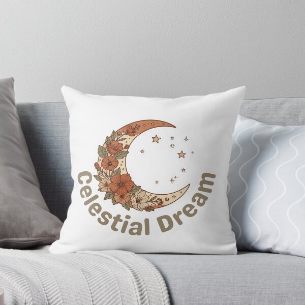 Item preview, Boho Crescent Moon Floral Celestial Dream designed and sold by Pamthedesigner.