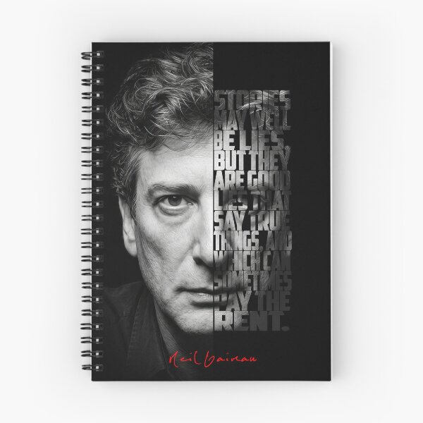 Item preview, Póster con frase "Split Face" de Neil Gaiman designed and sold by Enea Kelo.