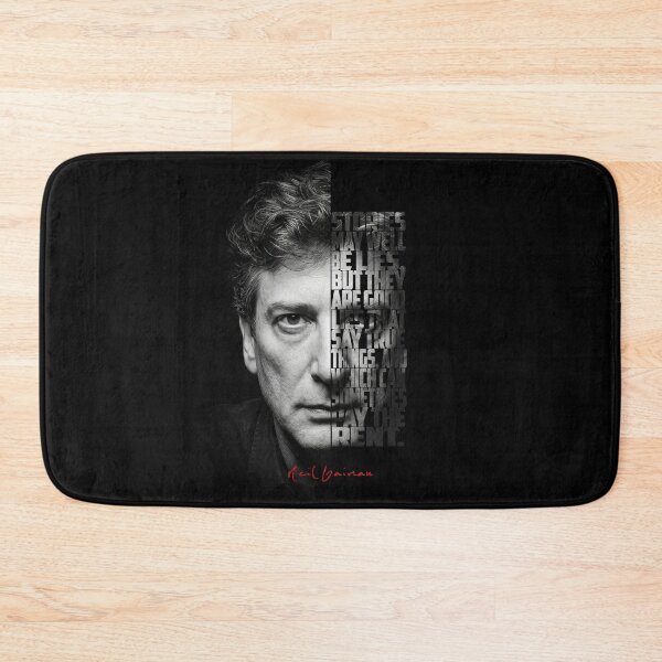 Item preview, Neil Gaiman Split Face Quote Poster designed and sold by Enea Kelo.