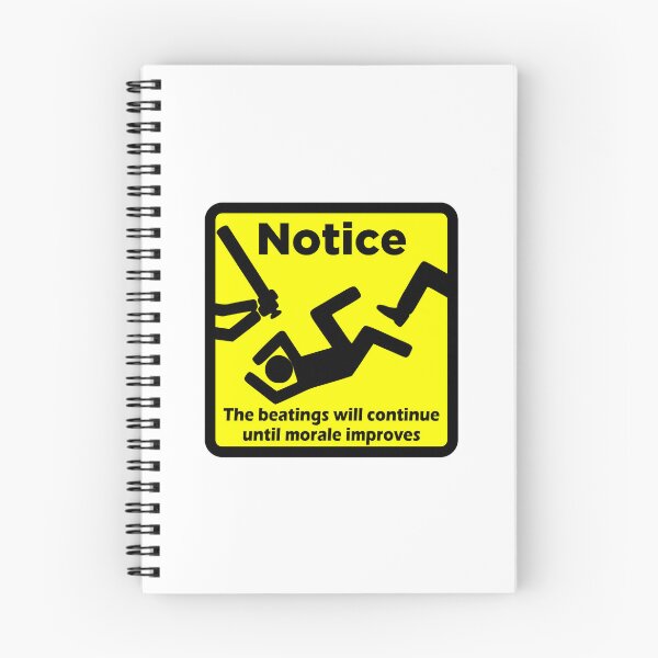 Item preview, Notice - The Beatings Will Continue designed and sold by MarketingDNA.