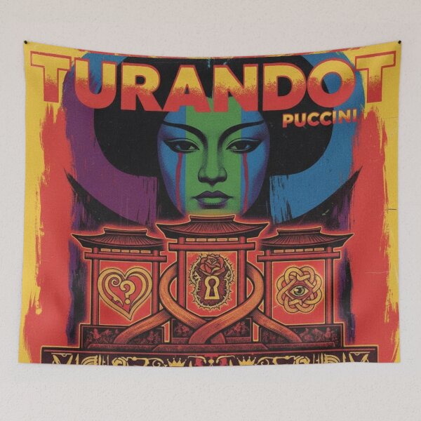 Item preview, Puccini's Turandot Mash-up Maximalist Album Cover Art designed and sold by NickWhittleArt.