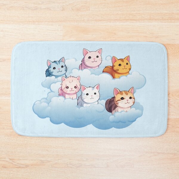 Item preview, Floating Cats designed and sold by bubblyrainbow.
