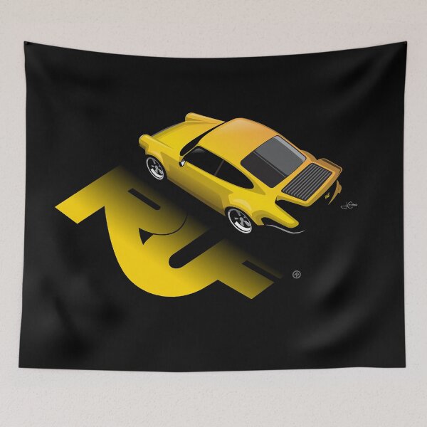 Item preview, 930 turbo RUF 911 Yellowbird Essential Illustration designed and sold by blackdogshop.