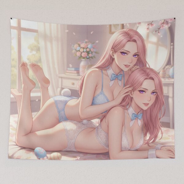 Item preview, Beautiful YURI twins in Easter outfits designed and sold by GerwantSHOP.