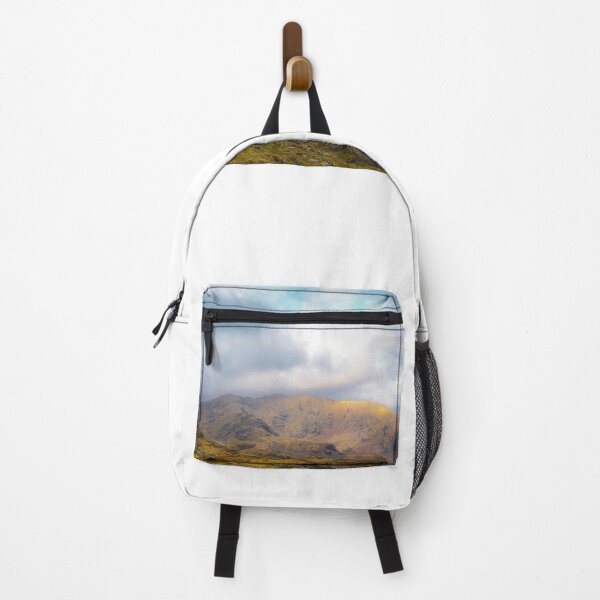 Item preview, Dramatic Mountain Landscape with Sunlight Breaking Trough Clouds designed and sold by Clauando.