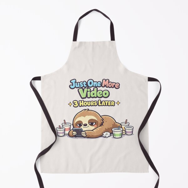 Item preview, Just One More Video Sloth Internet Humor Binge Watching designed and sold by SplashTastic.