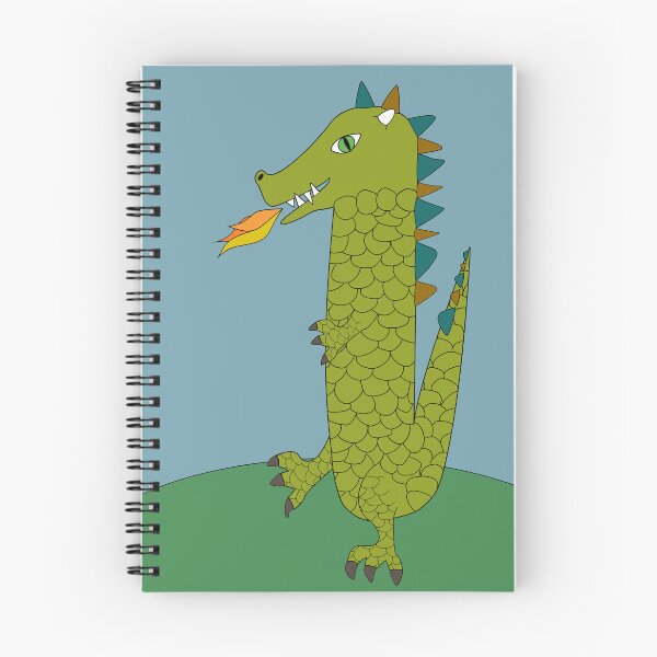 Item preview, Cute green dragon in the shape of a number one breathing fire designed and sold by Sheridanlongdog.