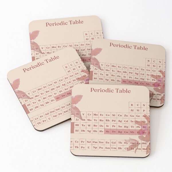 Item preview, Red & Cream Orchid Periodic Table designed and sold by katsyaa.