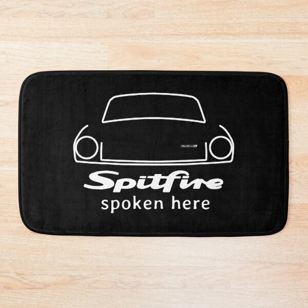 Item preview, Triumph Spitfire "spoken here" (white) for enthusiasts of the classic 1970s sports car designed and sold by soitwouldseem.