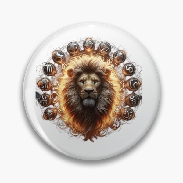 Item preview, Leo Lion King Zodiac Signs Crown Art designed and sold by Zodiac Celestial Art.