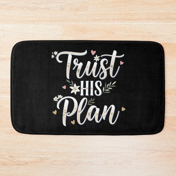 Item preview, Trust His Plan Christian Typography – Soft Pastel Faith Lettering Design designed and sold by Illustrated Faith.