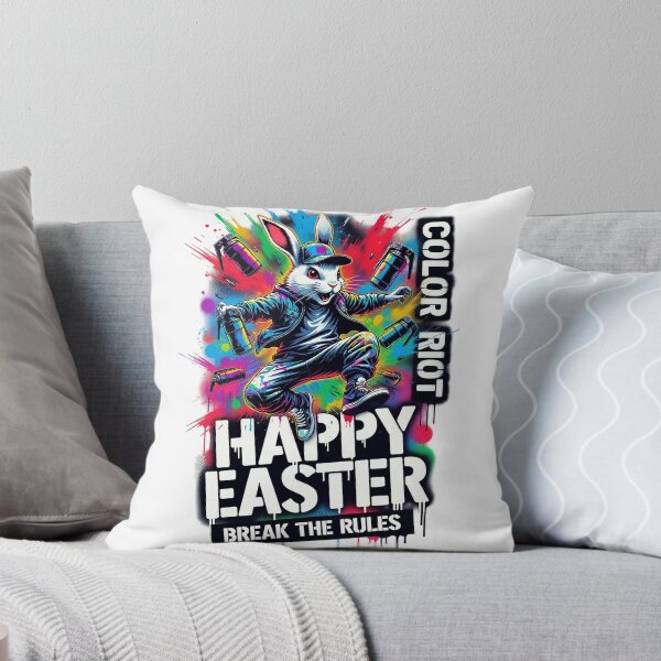 Item preview, Graffiti Rabbit Unleashing a Vibrant Color Riot designed and sold by newvisionart191.