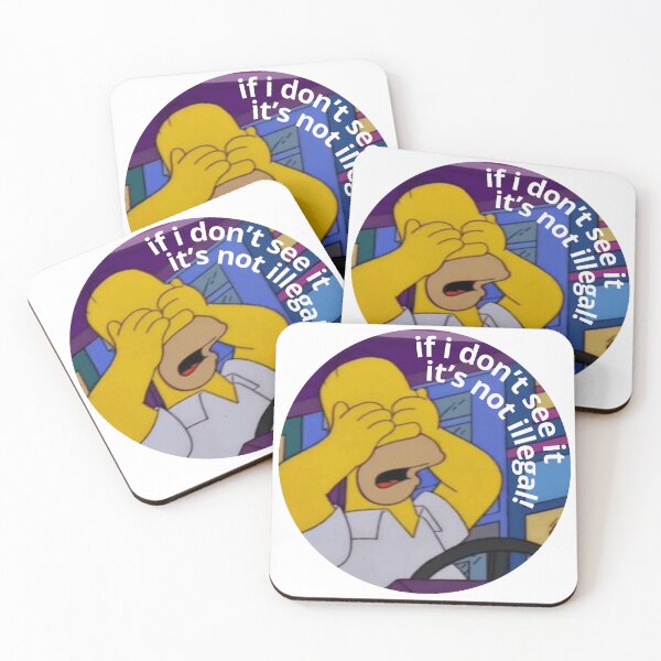 Item preview, Homer being illegal Funny Cartoon moment designed and sold by DohLab.