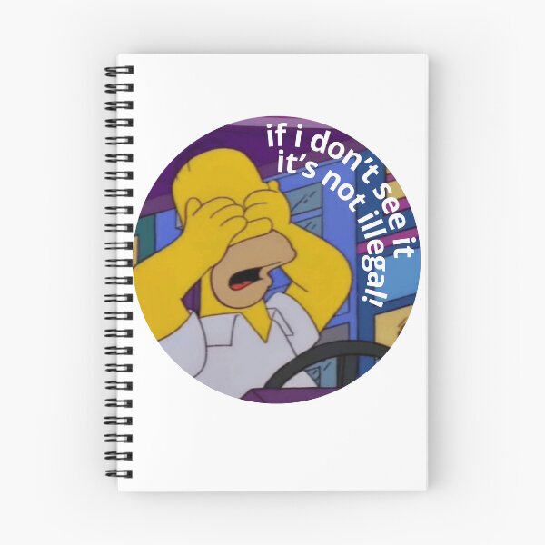 Item preview, Homer being illegal Funny Cartoon moment designed and sold by DohLab.