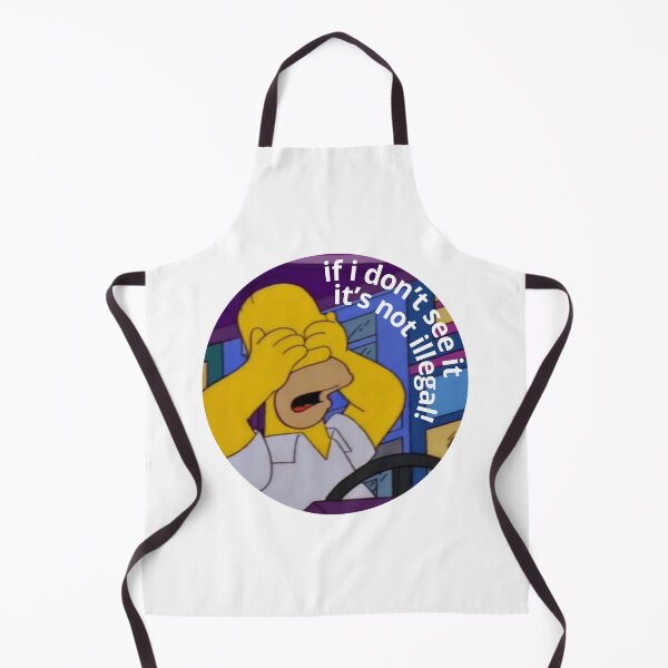 Item preview, Homer being illegal Funny Cartoon moment designed and sold by DohLab.