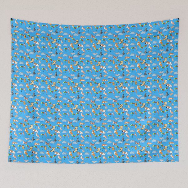 Item preview, Raining Cats and Dogs pattern designed and sold by fev-rocks.