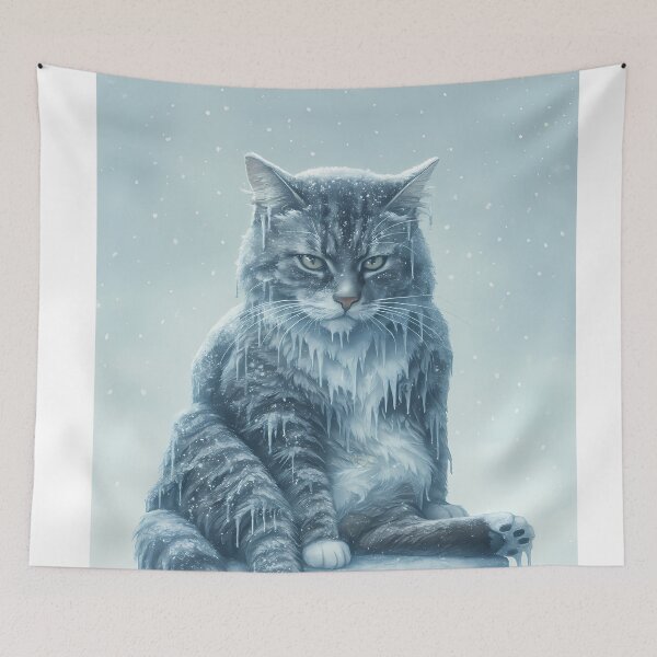 Item preview, Kittysicle — Grumpy Frozen Cat designed and sold by TheKittysicle.